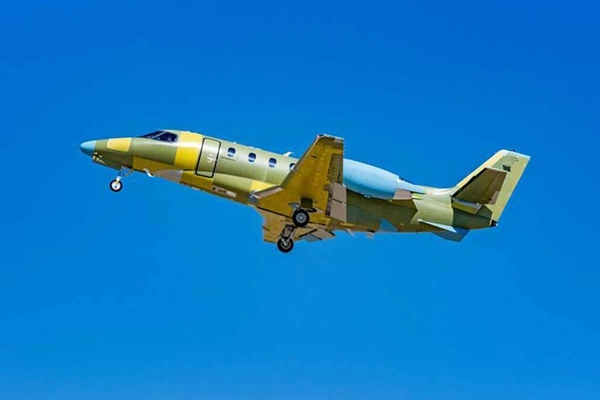 img of Citation Ascend, nova aeronave da Cessna, voa para certificação