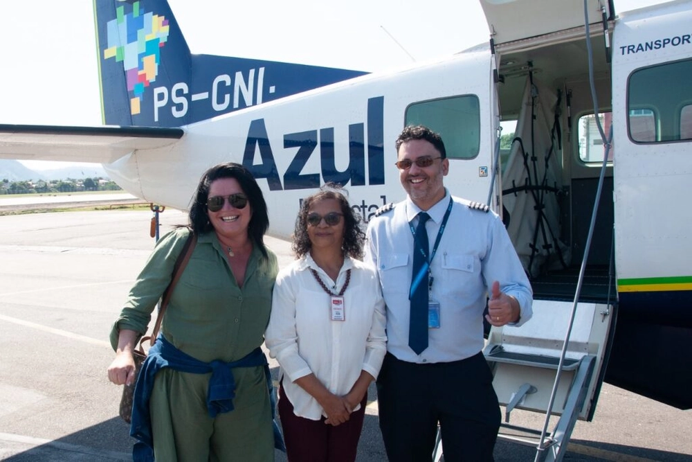 img of Executivo da Azul conduz aeronave Cessna Caravan no voo Maricá