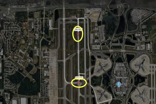 img of Airbus a320 nos EUA autorizado a cruzar pista com a321 decolando simultaneamente