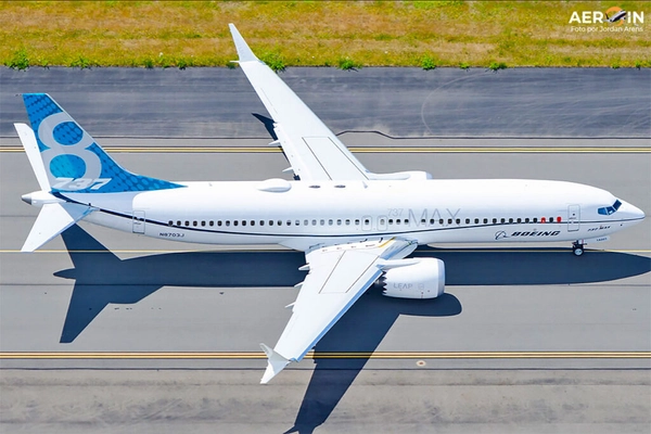 img of Nova aeronave Boeing 737 Max da Gol realiza voo experimental