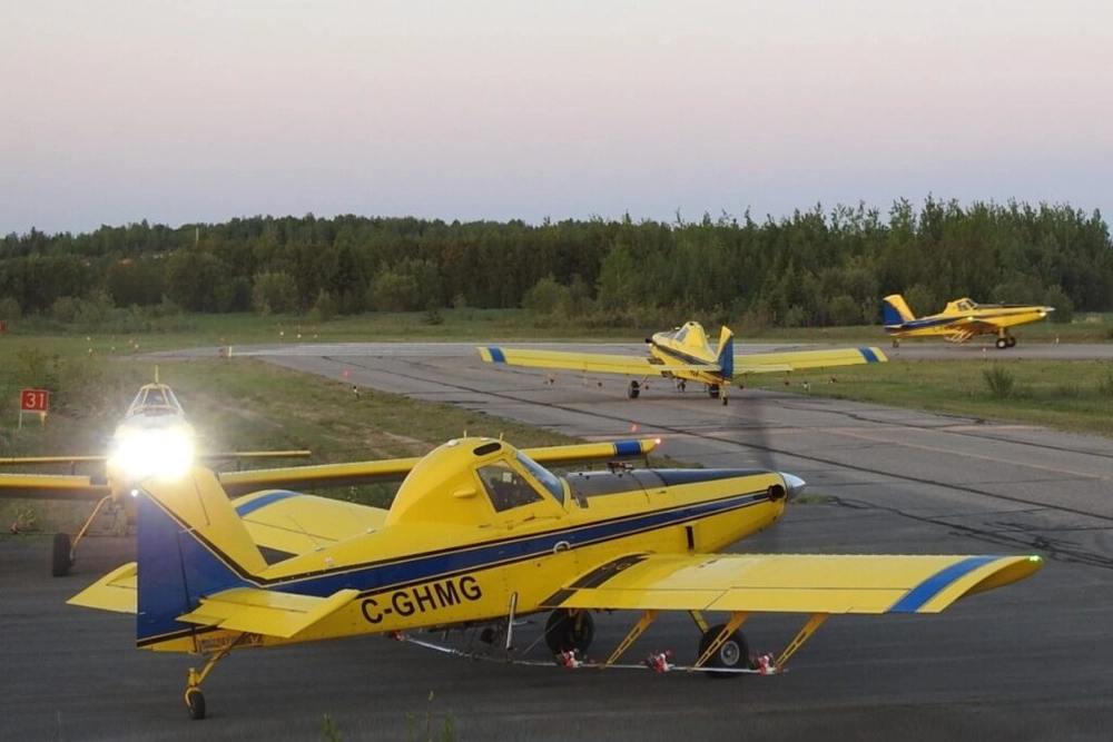 img of Empresa aeroagrícola cobre 64,4 mil hectares canadenses com 16 aviões em um dia