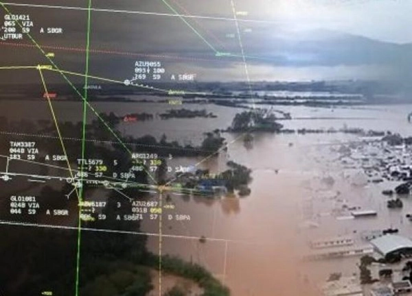 img of FAB isenta taxas de navegação aérea para voos humanitários no RS