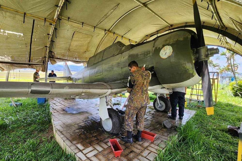 img of Avanço na restauração do AT-6 na Base Aérea de São Paulo (BASP)