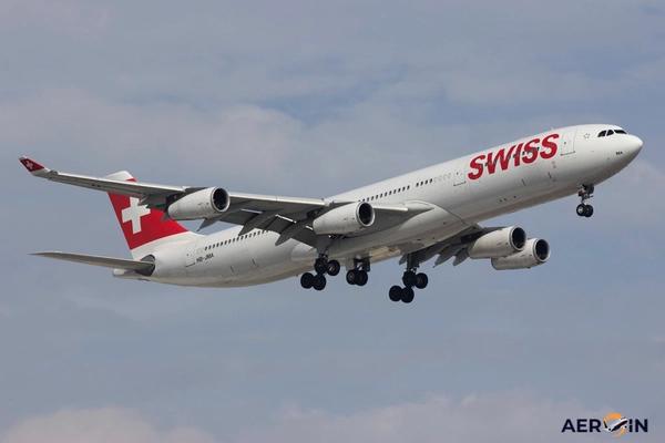 img of Swiss sem previsão para retirada do Airbus a340 quadrimotor