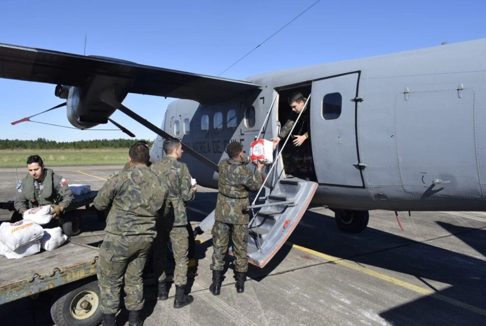 img of Chile desloca força aérea para auxiliar distribuição de donativos no RS