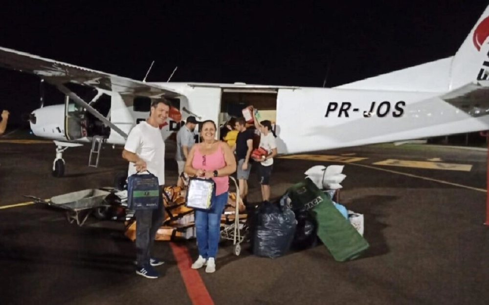 img of Cessna 208B de Piracicaba leva doações à Base Aérea de São Paulo