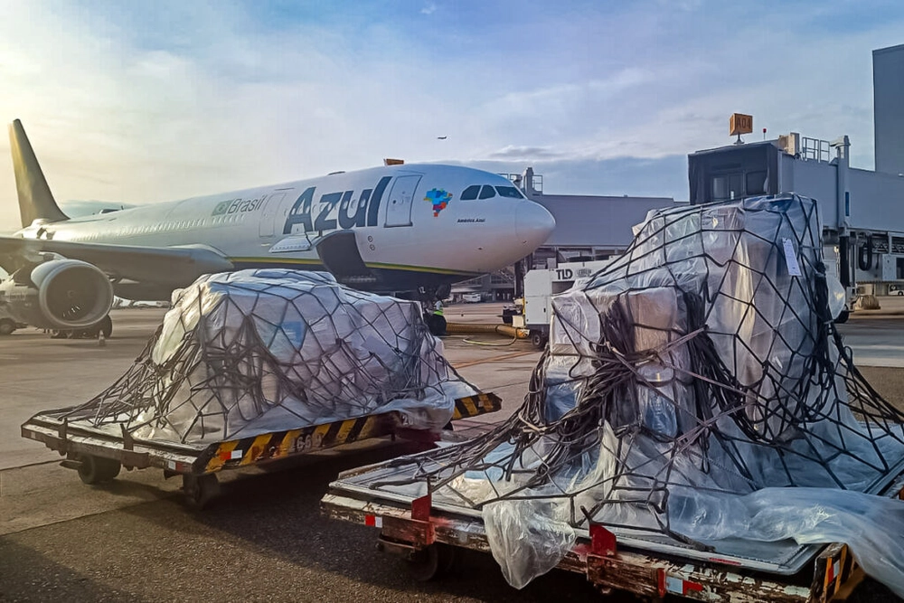 img of Primeiro envio da Azul Cargo ao Time Brasil em Paris via Airbus A330